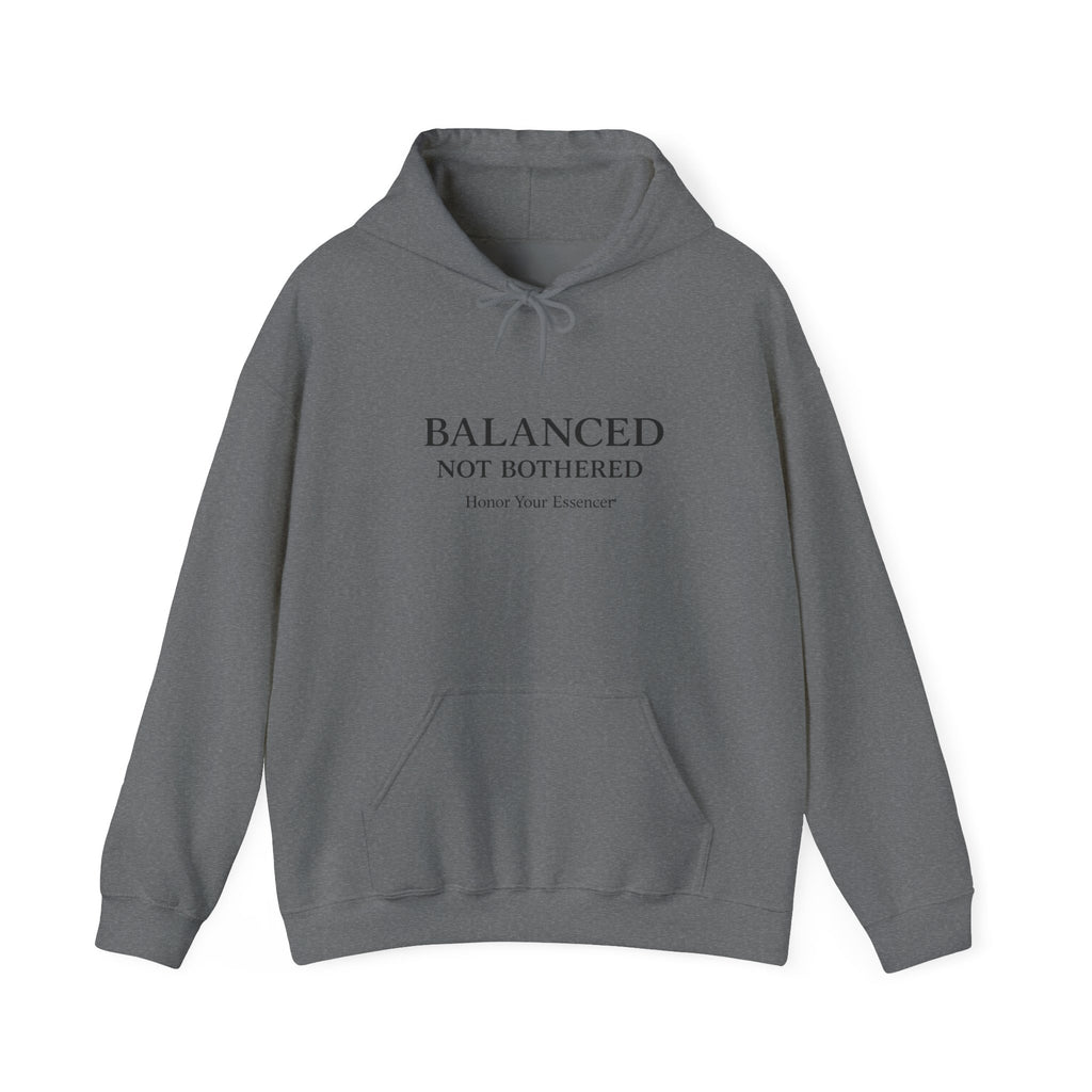 Balanced, Not Bothered Hoodie | Minimalist Statement Pullover