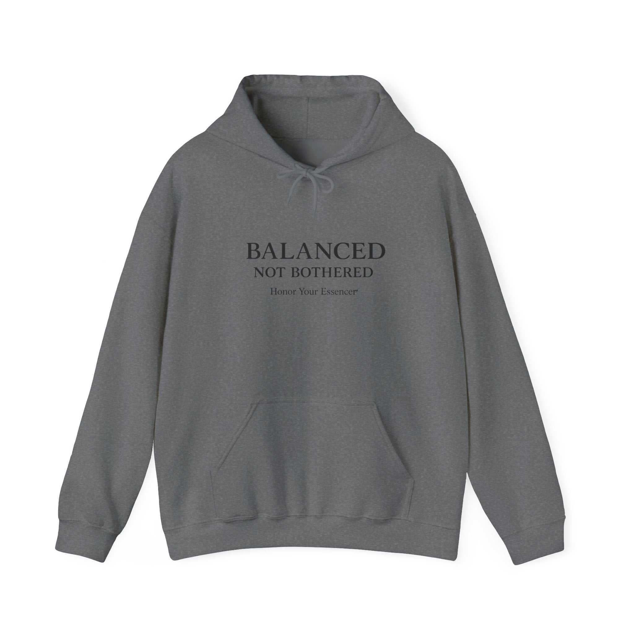 Balanced, Not Bothered Hoodie | Minimalist Statement Pullover