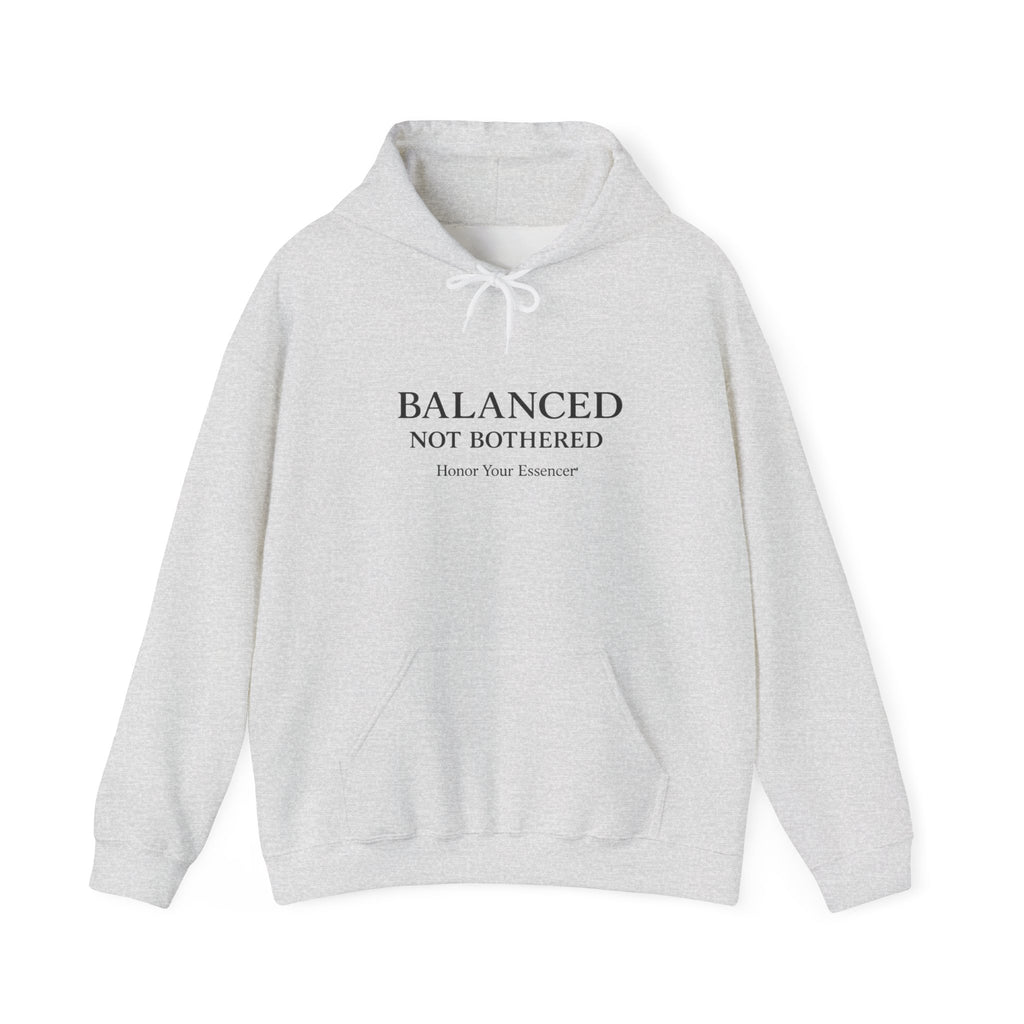 Balanced, Not Bothered Hoodie | Minimalist Statement Pullover