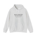 Balanced, Not Bothered Hoodie | Minimalist Statement Pullover