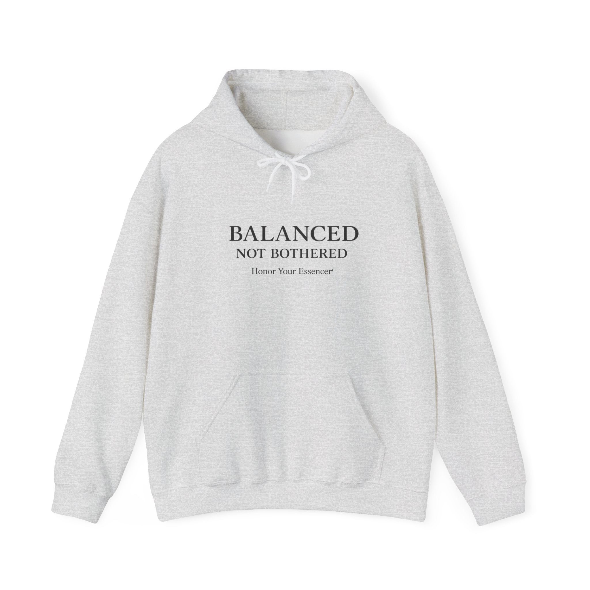 Balanced, Not Bothered Hoodie | Minimalist Statement Pullover