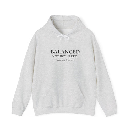 Balanced, Not Bothered Hoodie | Minimalist Statement Pullover