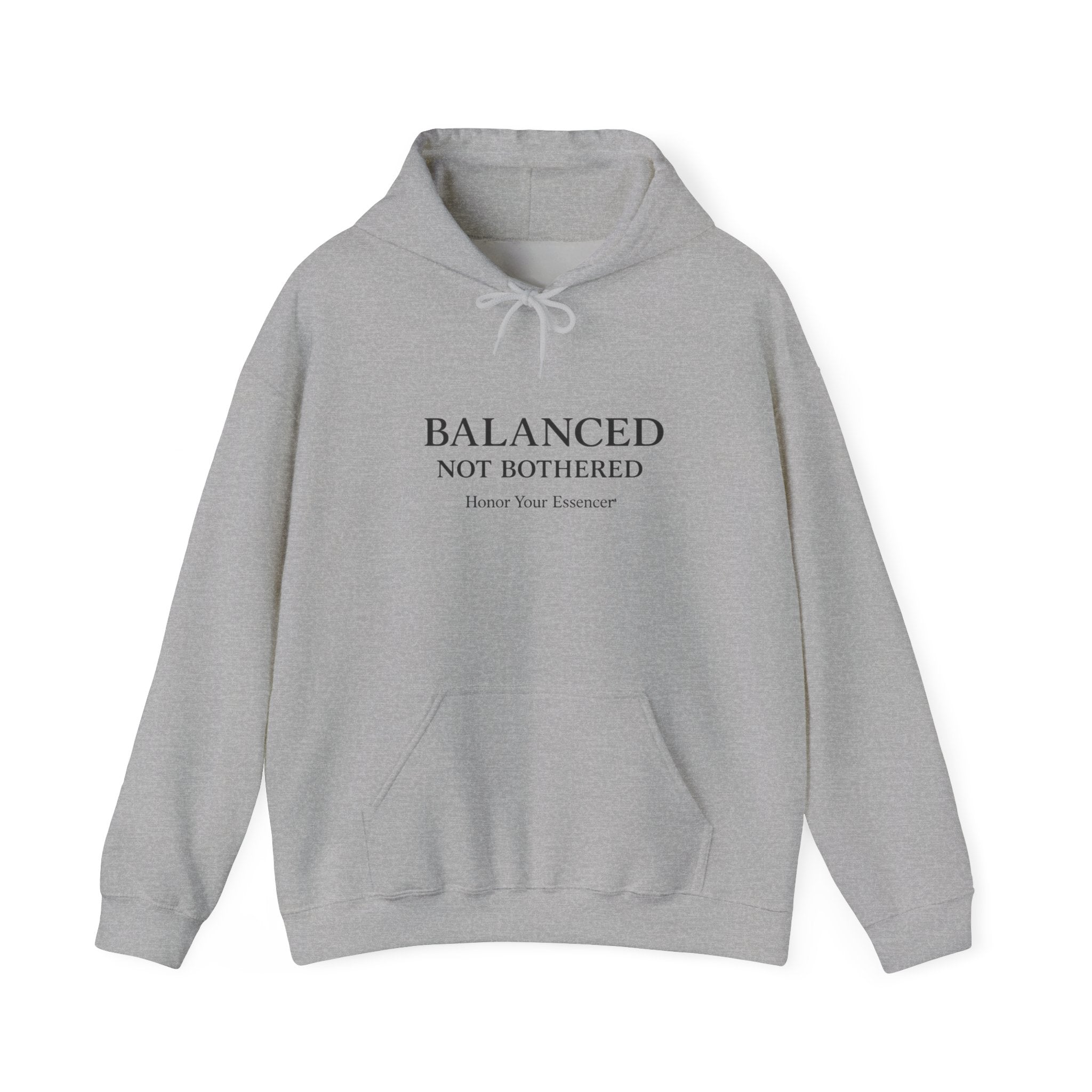 Balanced, Not Bothered Hoodie | Minimalist Statement Pullover