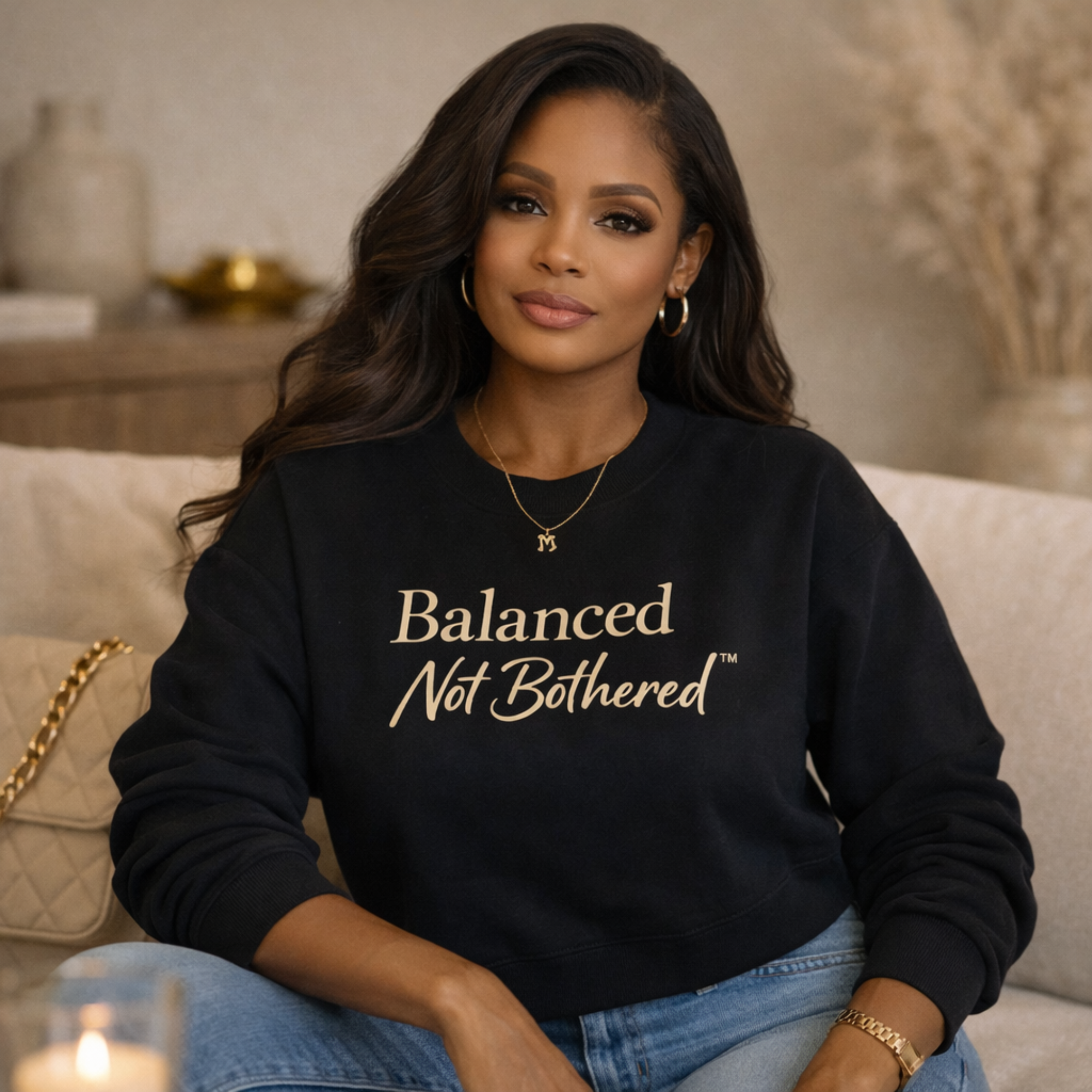 Balanced Not Bothered™ Luxury Crewneck Sweatshirt