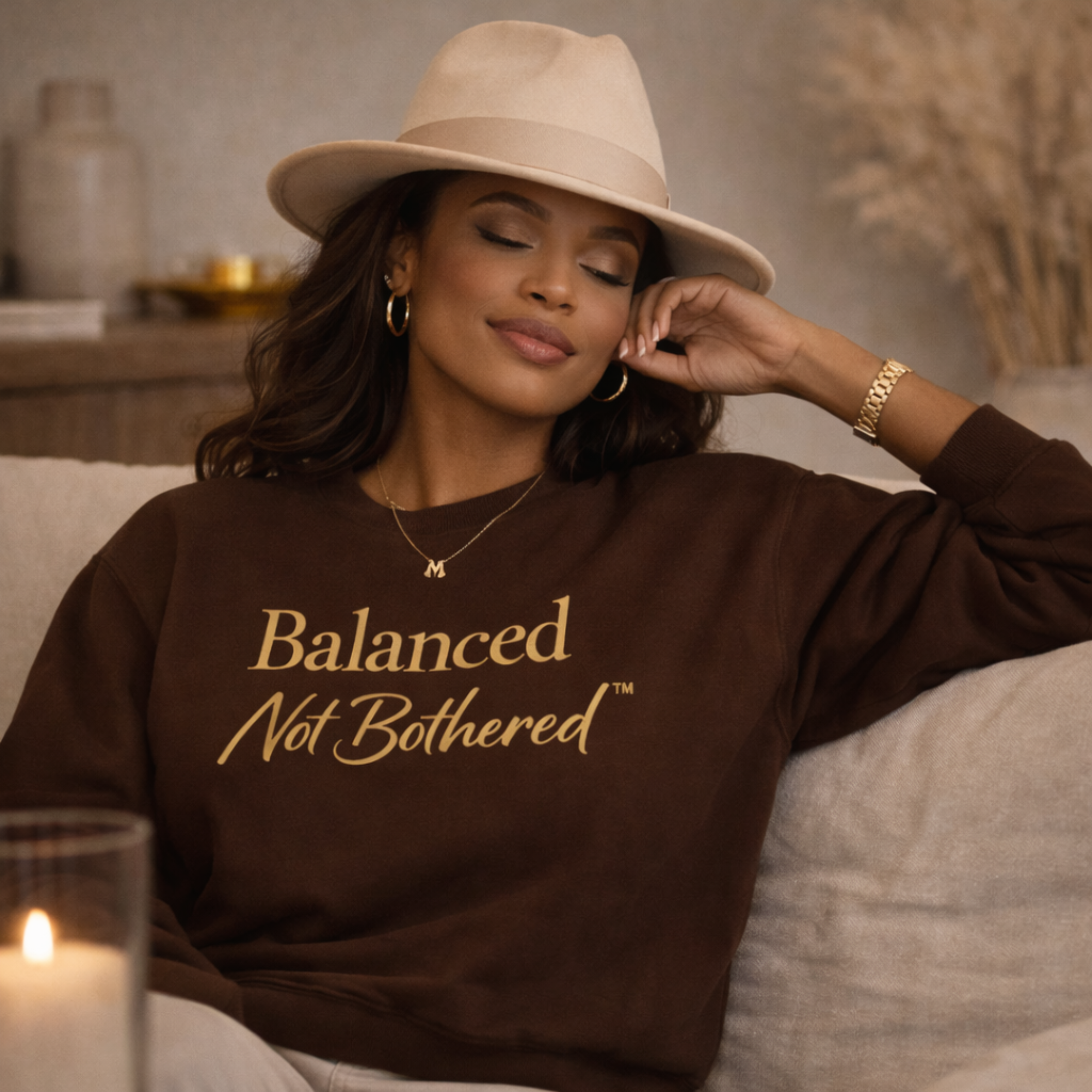 Balanced Not Bothered™ Luxury Crewneck Sweatshirt