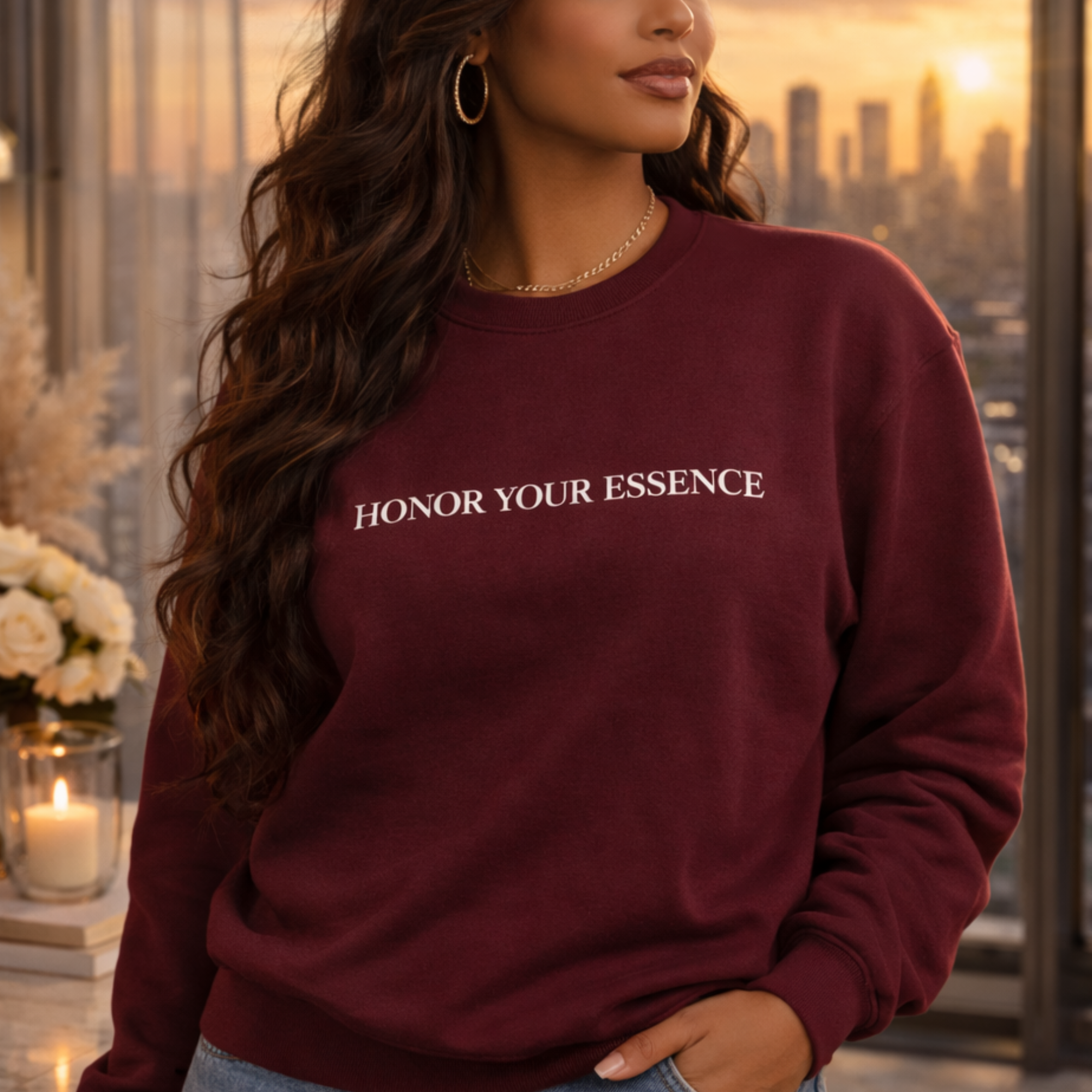 Honor Your Essence Signature Crewneck Sweatshirt