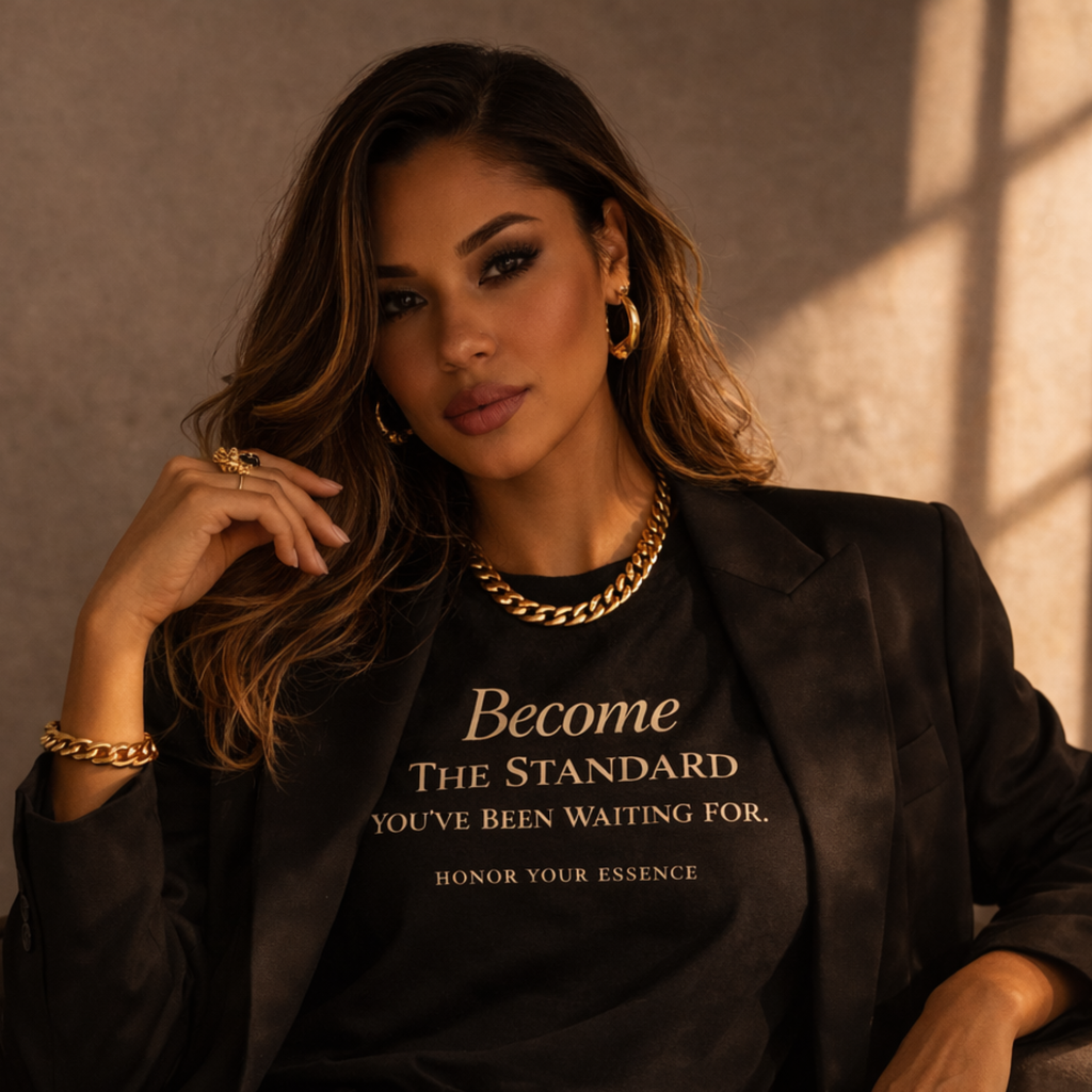 Become The Standard™ Inspirational T Shirt | Honor Your Essence Signature Tee