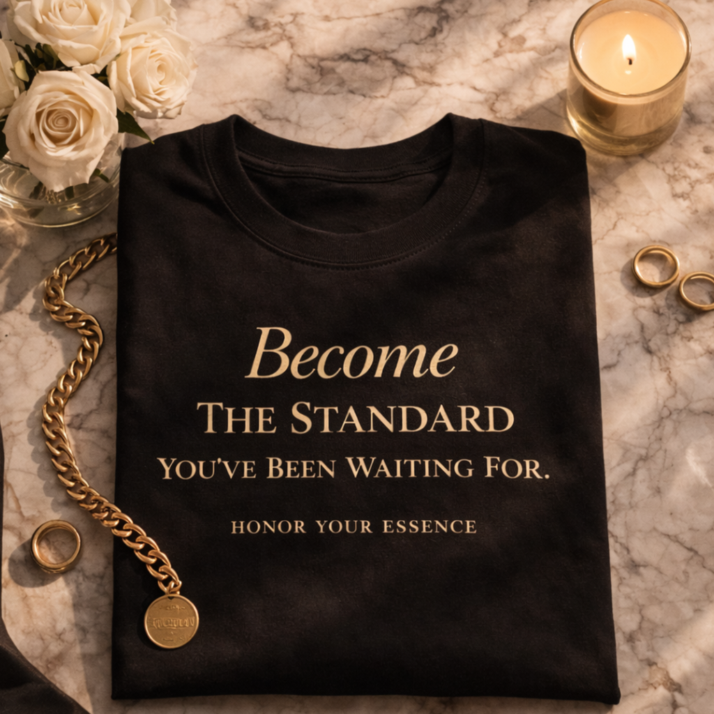 Become The Standard™ Inspirational T Shirt | Honor Your Essence Signature Tee