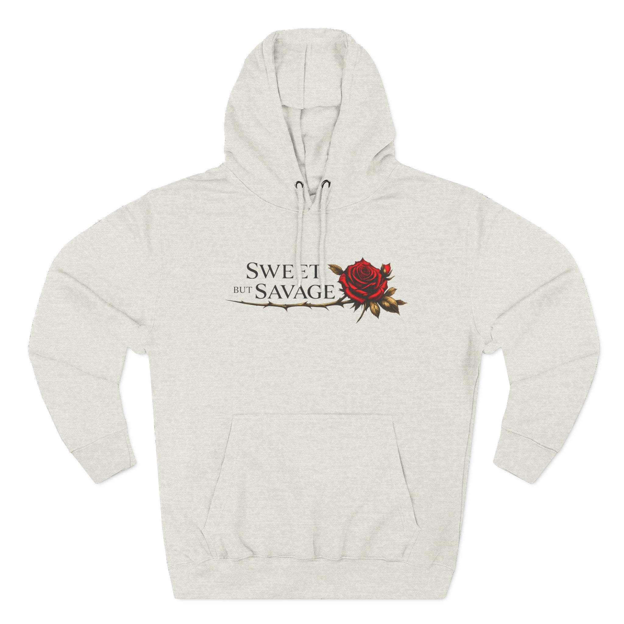 Sweet but Savage Hoodie | Rose Graphic Statement Hoodie