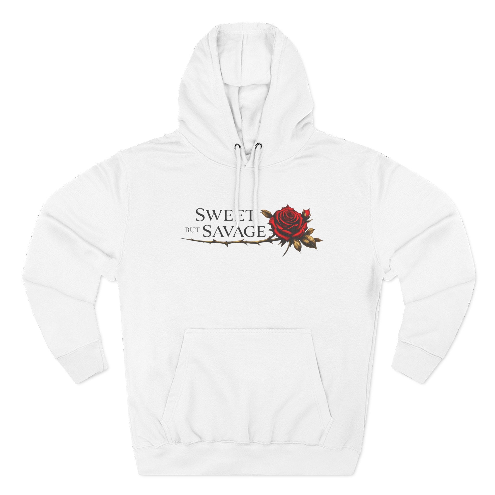 Sweet but Savage Hoodie | Rose Graphic Statement Hoodie